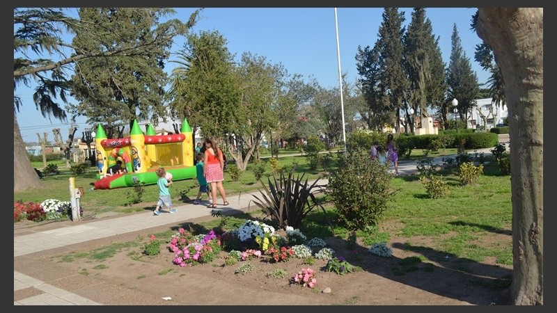 La plaza principal de la localidad.