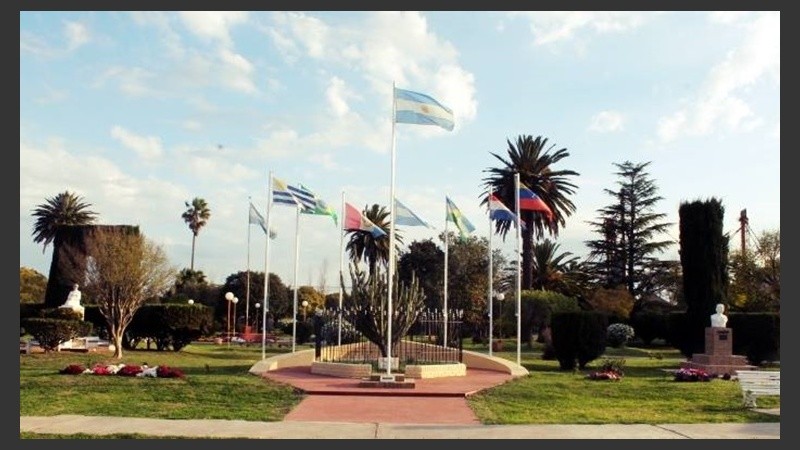 Paseo de las banderas.