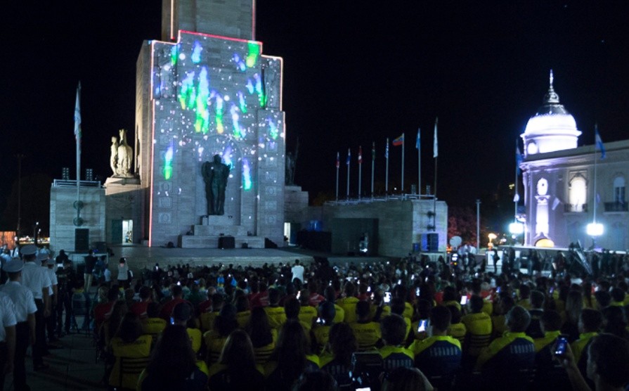 Postales de la ceremonia inaugural de los Juegos Suramericanos de Playa.