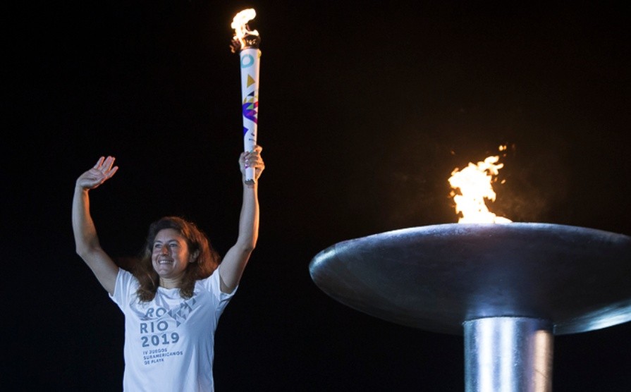 Postales de la ceremonia inaugural de los Juegos Suramericanos de Playa.