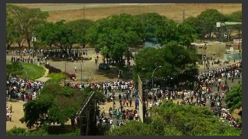 La tensión crecía en las calles de Venezuela este martes.