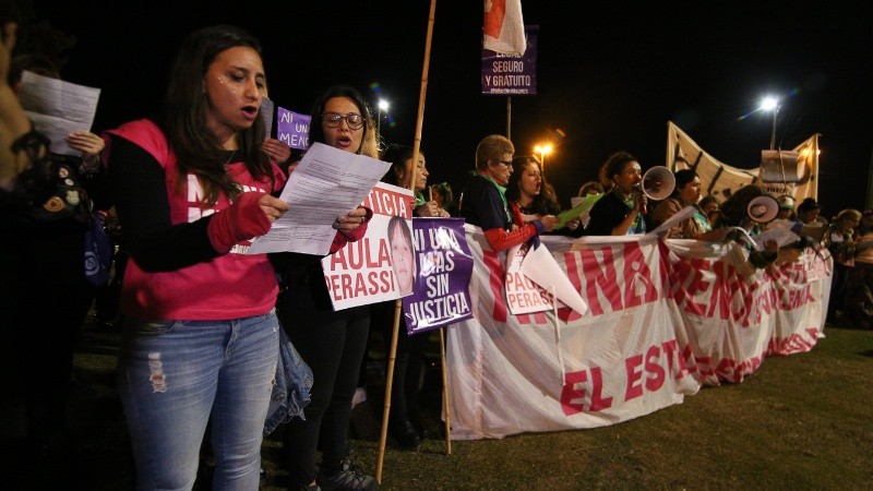 Se leyó un comunicado una vez finalizada la marcha.