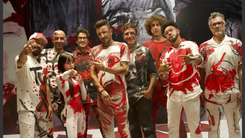 La banda uruguaya y la trapera rosarina, juntos. 