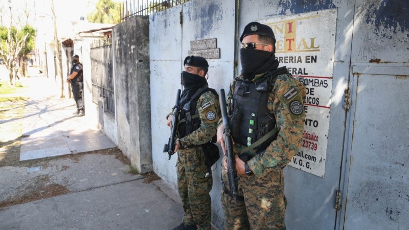 Los allanamientos de 2021, a cargo de la Policía de Seguridad Aeroportuaria.