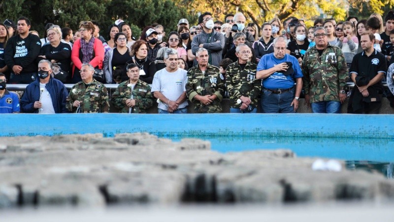 Un acto compartido entre ex combatientes, veteranos, familiares y público en general. 