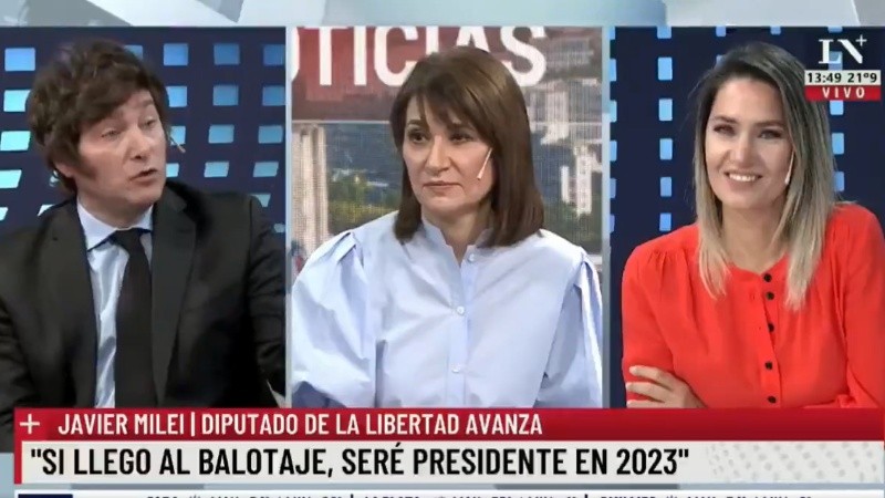 Milei, negado al intercambio de ideas. 