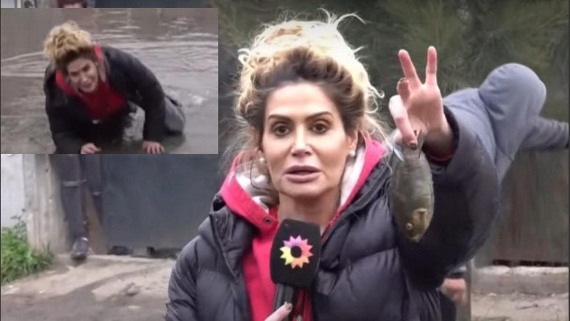 La movilera Giuliana Salguero.