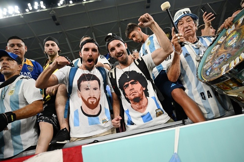 &nbsp;La hinchada argentina, siempre presente y masiva.