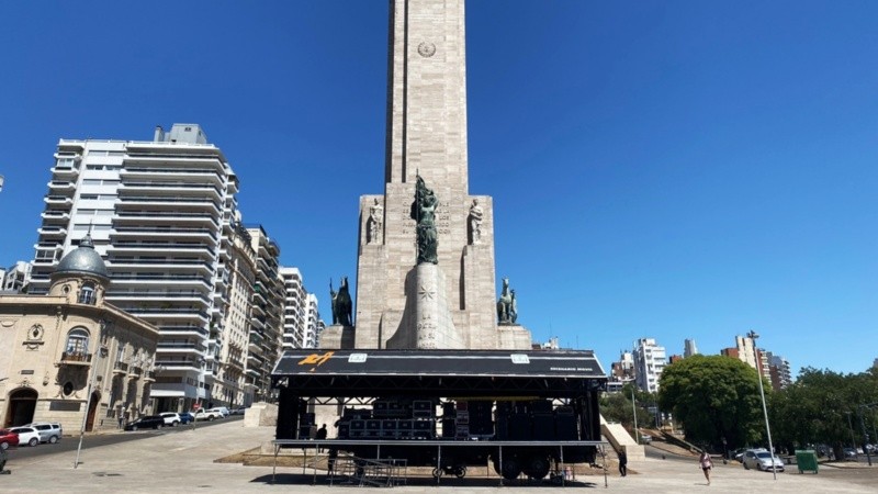 El escenario que se armó y desarmó en cuestión de minutos.