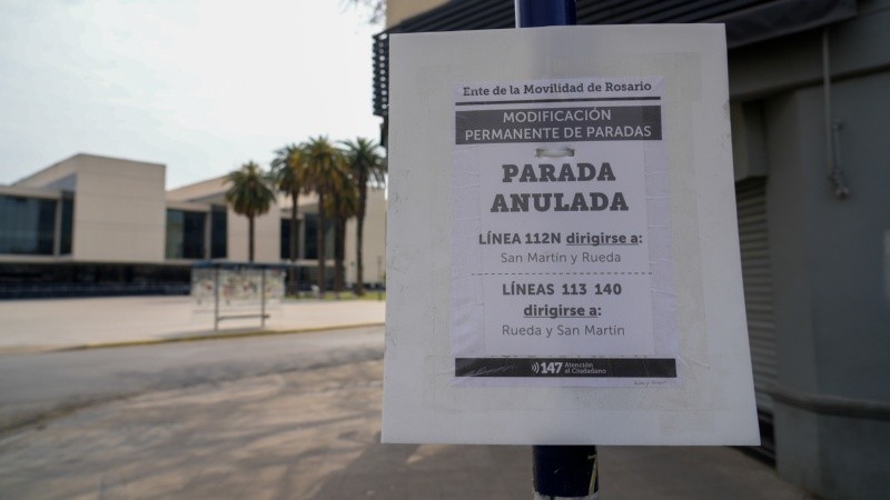 La parada anulada frente al Centro de Justicia Penal