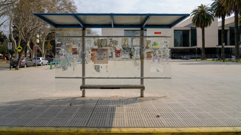 La parada anulada frente al Centro de Justicia Penal