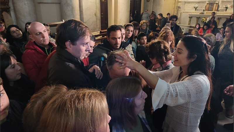 Leda, durante sus ceremonias en la catedral.