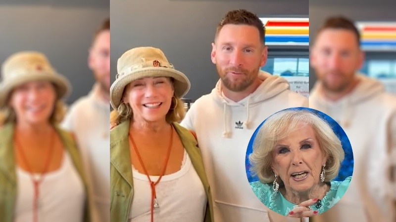 Lionel Messi, junto a Marcela Tinayre, grabaron un especial mensaje para Mirtha Legrand en su cumpleaños.