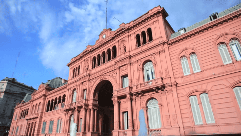 La Casa Rosada, sede del Gobierno nacional.