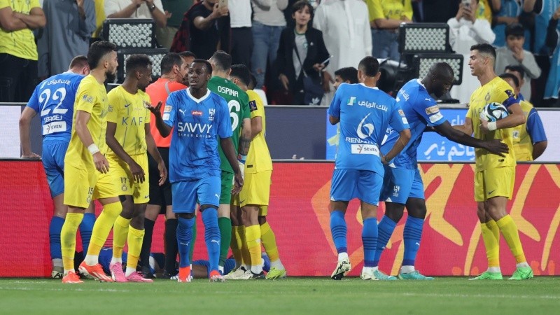 El incidente fue sobre el final del partido.