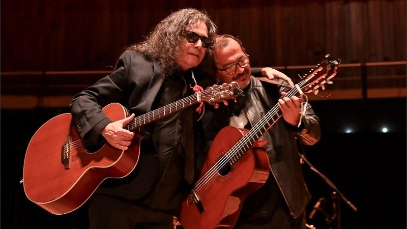 El dúo conformado por Tilín Orozco y Fernando Barrientos.