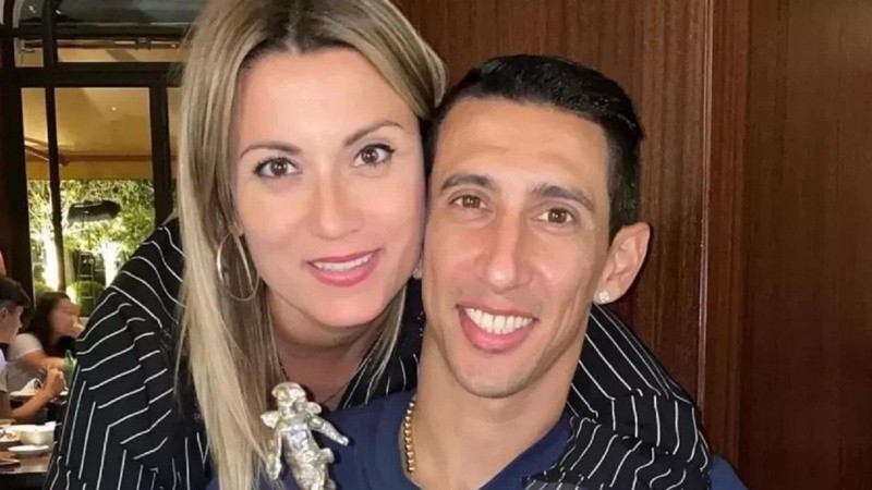 Jorgelina Cardoso y Ángel Di María.