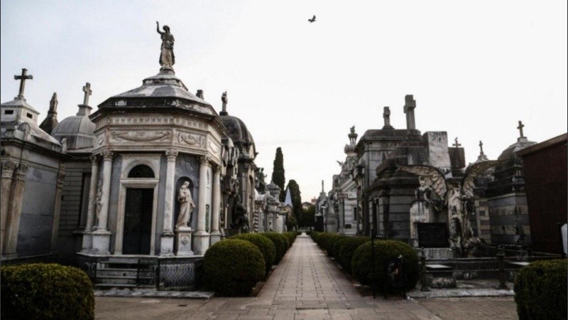 El cementerio El Salvador de Rosario.