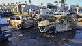 Comenzó la limpieza de la comisaría de barrio Godoy en la que se incendiaron cuatro autos el lunes pasado