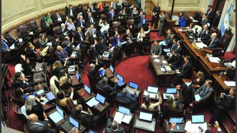 El pleno del Senado en su última sesión.