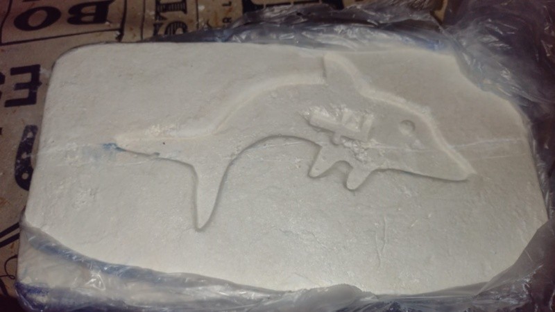  Los panes de cocaína con sello de delfín se hallaron en muchos operativos en Rosario.