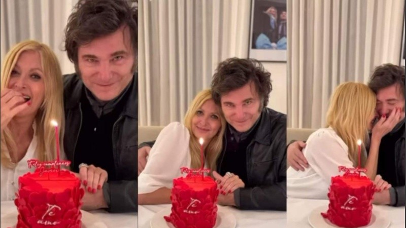 La pareja celebró un nuevo año de vida del Presidente