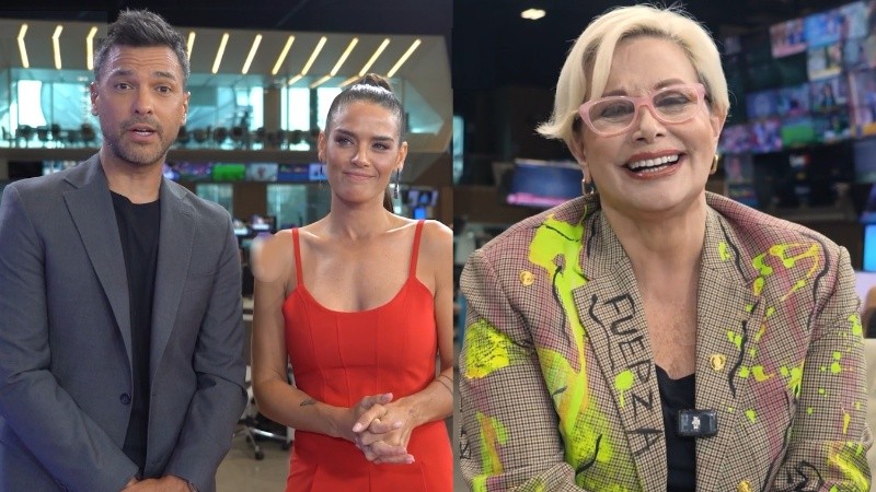 Chino Leunis, Mica Vázquez y Carmen Barbieri.