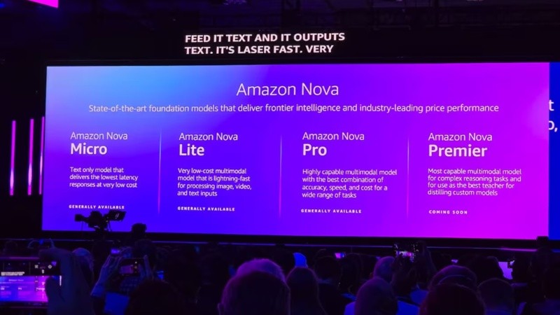 Amazon presentó Nova, su nueva familia de modelos de inteligencia artificial.