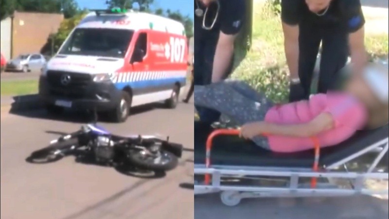 Presentaron cortes en la cabeza, fractura en la mano, lesiones en la boca y raspones.