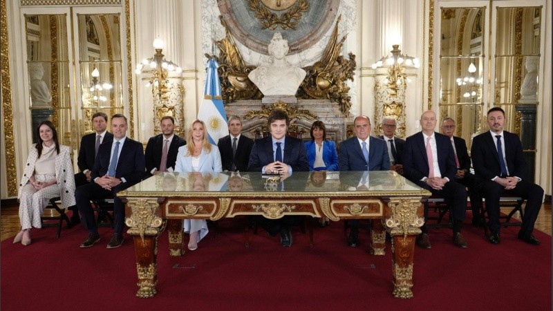 Javier Milei, en cadena nacional por el primer año de su gobierno.