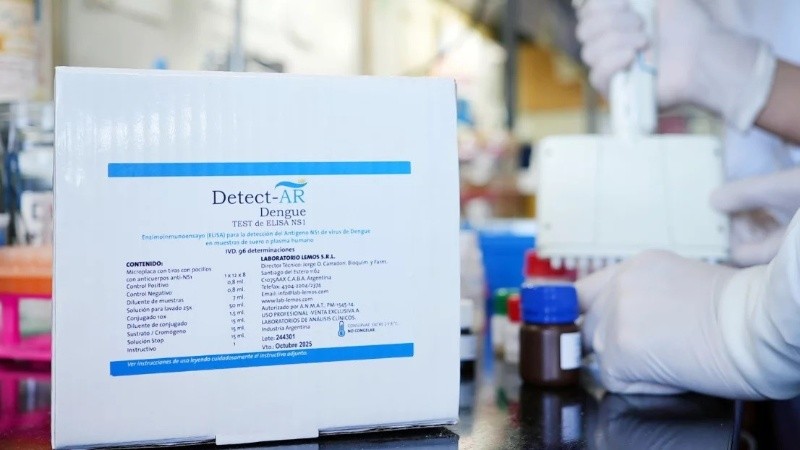 El Kit Detect-AR Dengue ya está a la venta para el sistema de salud.