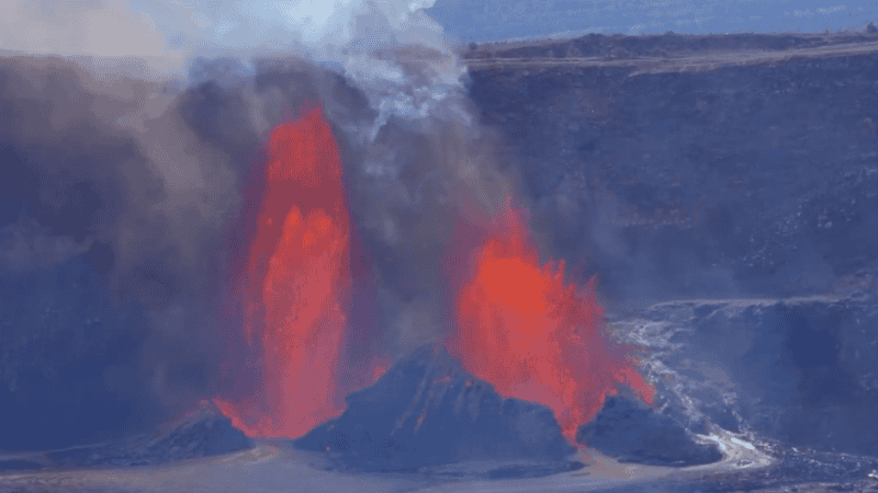 La actividad volcánica podría producir gases peligrosos como dióxido de azufre.