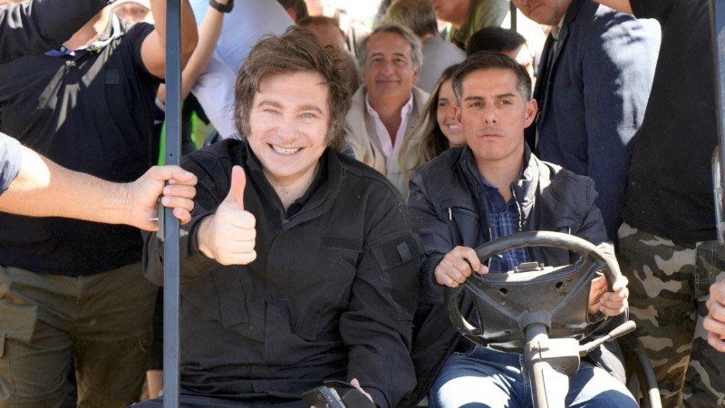 El paso de Milei este viernes en la Expoagro de San Nicolás