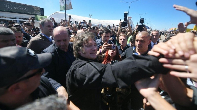 El paso de Milei este viernes en la Expoagro de San Nicolás