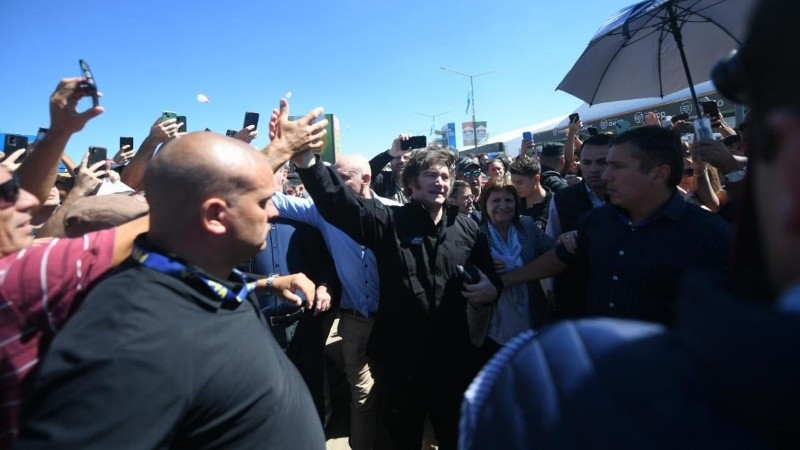 El paso de Milei este viernes en la Expoagro de San Nicolás