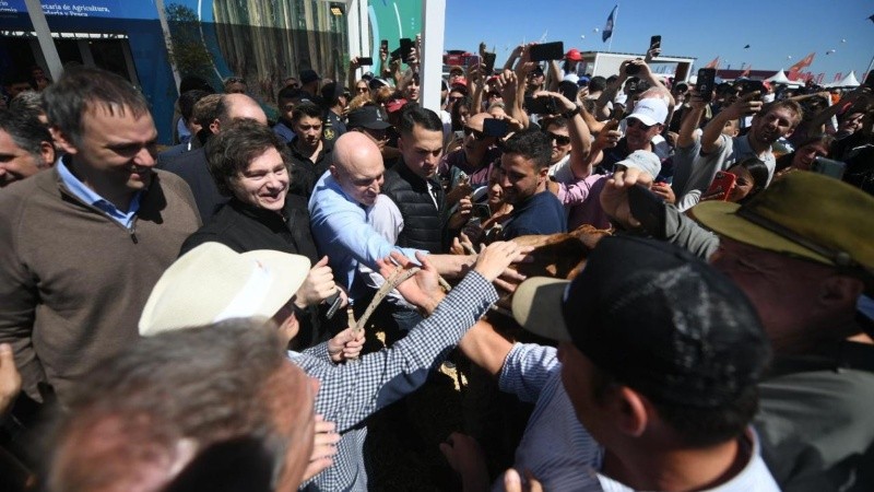El paso de Milei este viernes en la Expoagro de San Nicolás