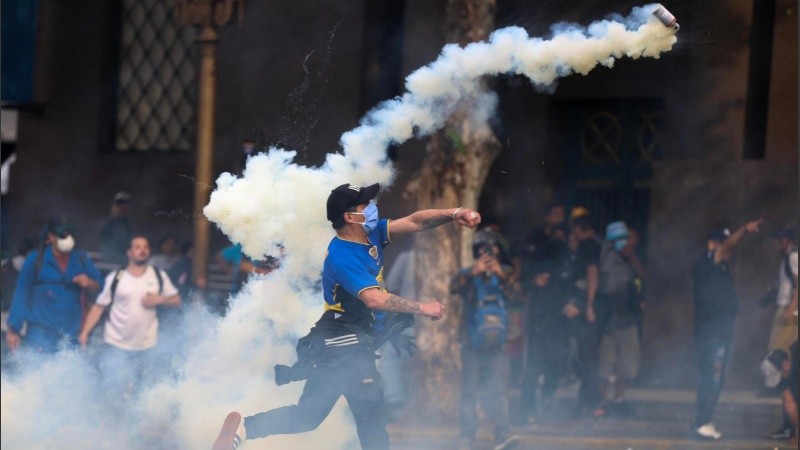 Los disturbios tuvieron lugar el miércoles 12 de marzo en la zona del Congreso.