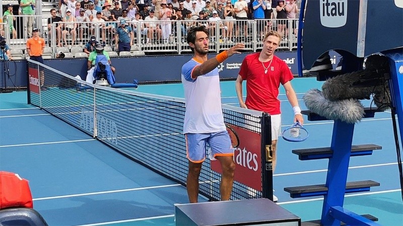 El saludo y la despedida del argentino en Miami.