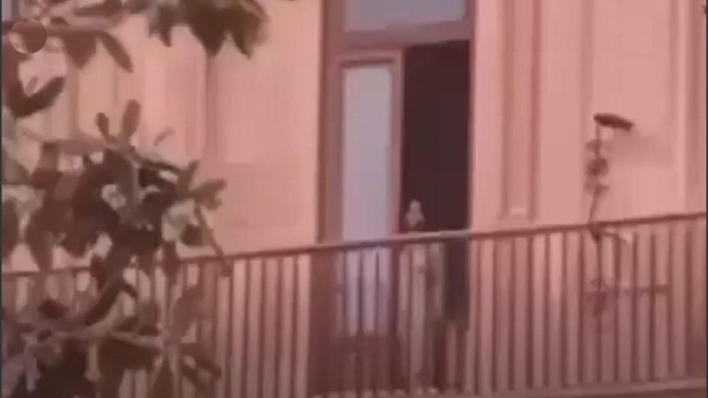 Una captura del video que se viralizó.