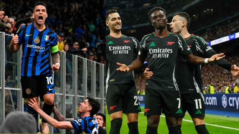 Lautaro Martínez y Saka, protagonistas del miércoles de Champions League.