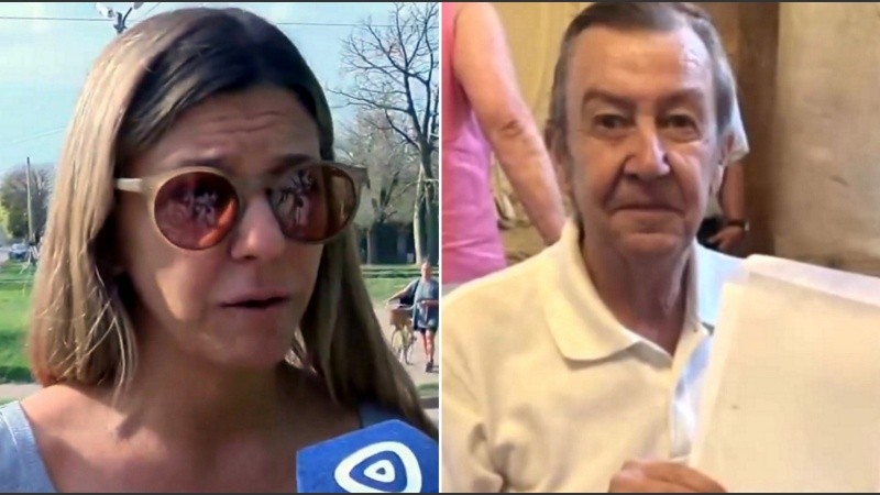 Agustina y su padre, quien continúa profundamente afectado por el tormento sufrido.