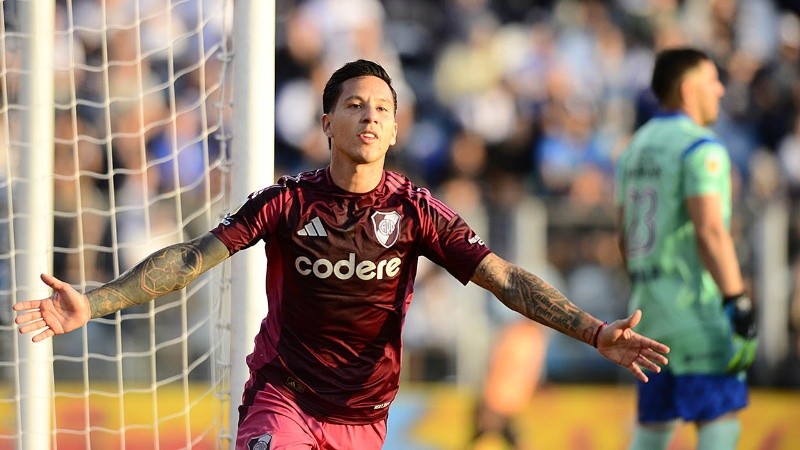 Driussi marcó su primer gol en River, tras su regreso al club.