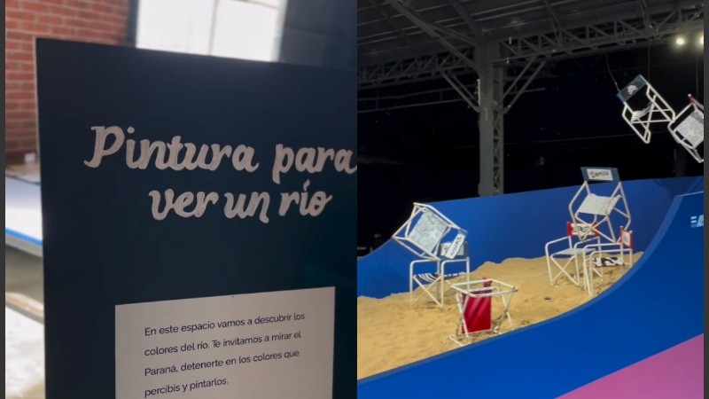 Dos postales de la muestra 