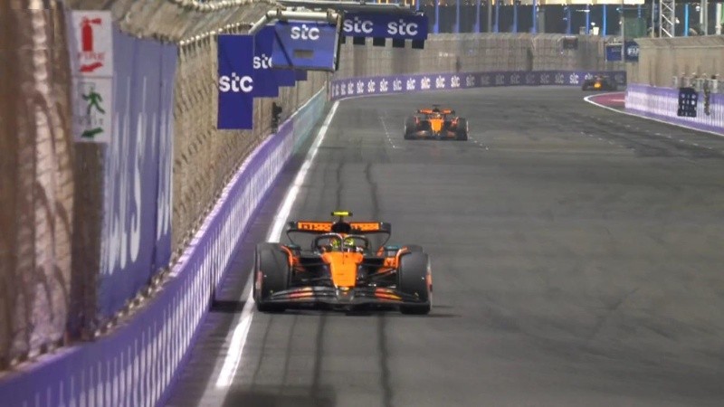 Oscar Piastri lideró el GP de Arabia Saudita.