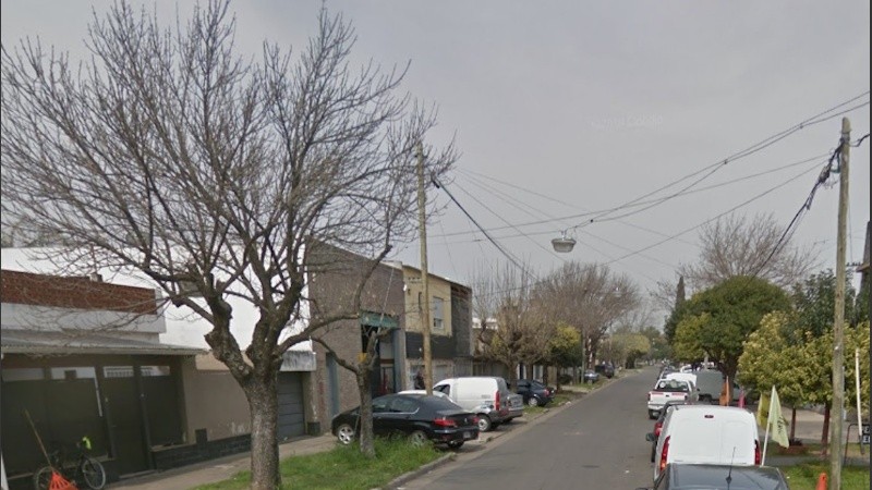 La zona en la que se produjo el crimen este martes a la noche.