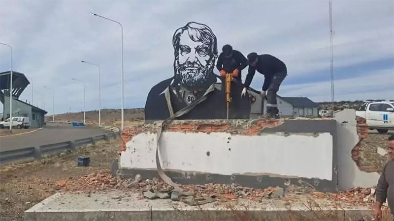 El día de la demolición.