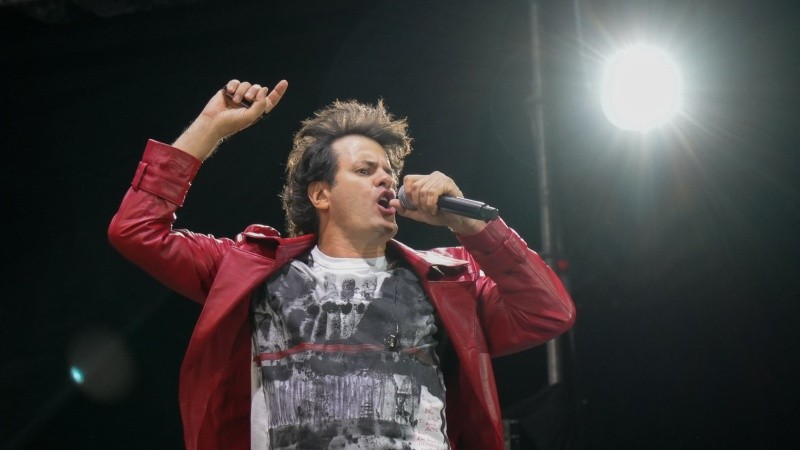 Los Piojos se lucieron este sábado en el Hipódromo de Rosario.