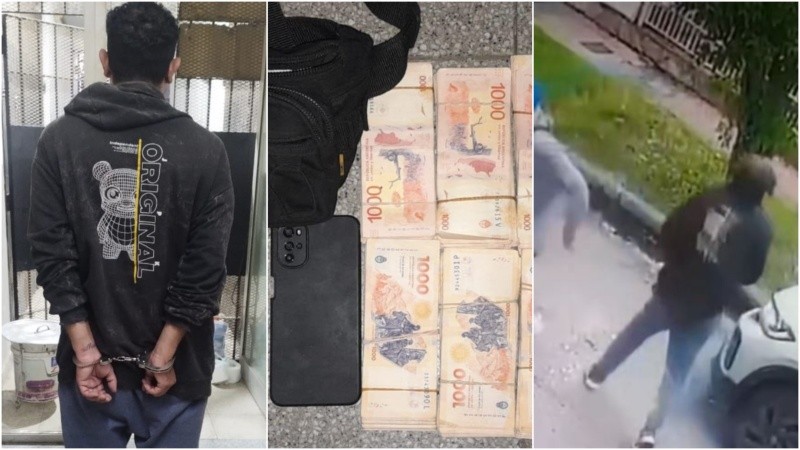 El sospechoso fue detenido en barrio Belgrano con la misma ropa que usó para cometer el asalto.