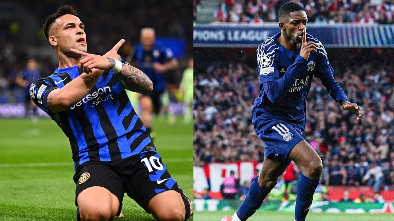 Lautaro y Dembelé en otra final.