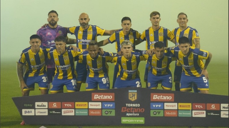Los once titulares canallas que salieron a jugar contra el Globo en Arroyito.